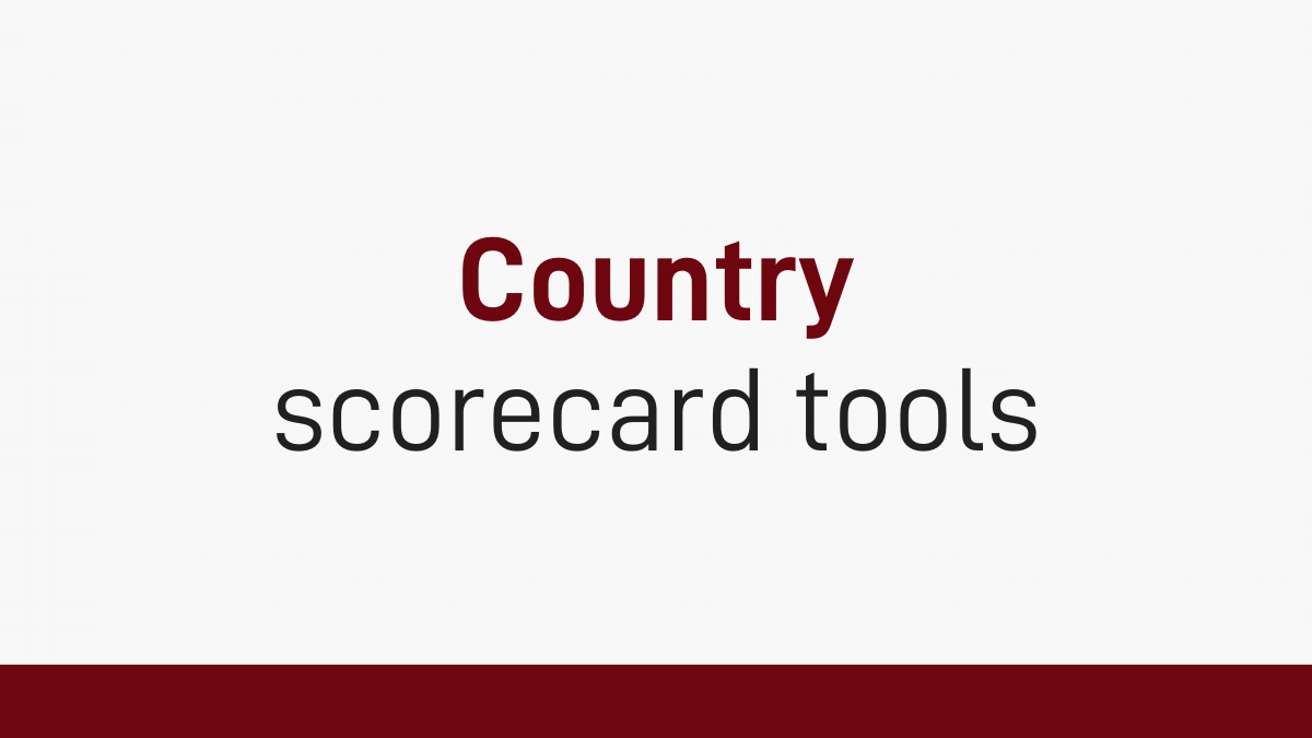 Country scorecard tools - African Leaders Malaria Alliance